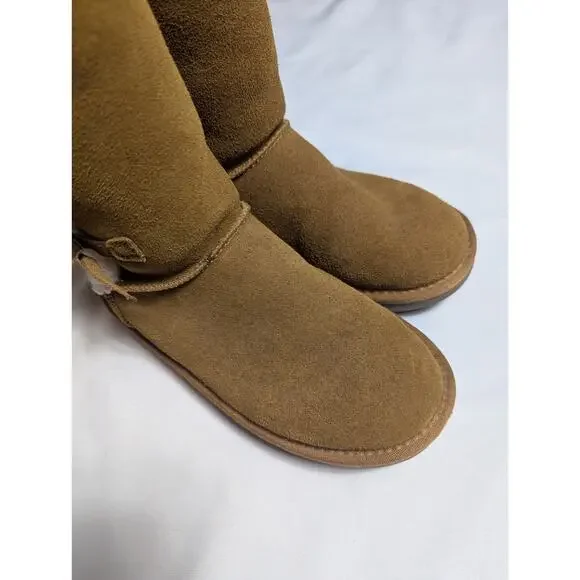 Koolaburra by UGG Chestnut Victoria Tall Bow Boots Tan Size 5 Fits 6 Or 6.5 - Picture 7 of 10